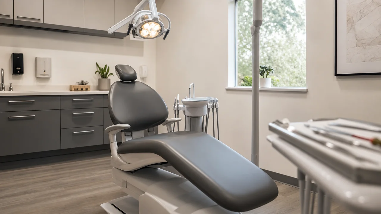 Dental treatment room at Luxe Dental in El Tesoro, Medellín